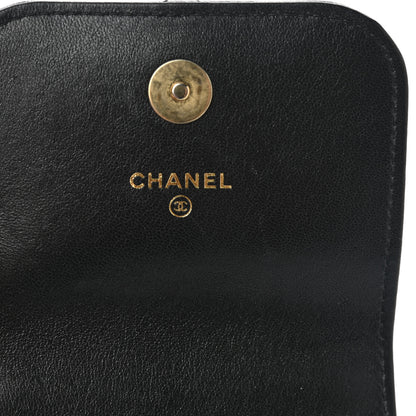 Chanel Lambskin Quilted Chanel 19 Phone Holder With Chain Black 6 of 11