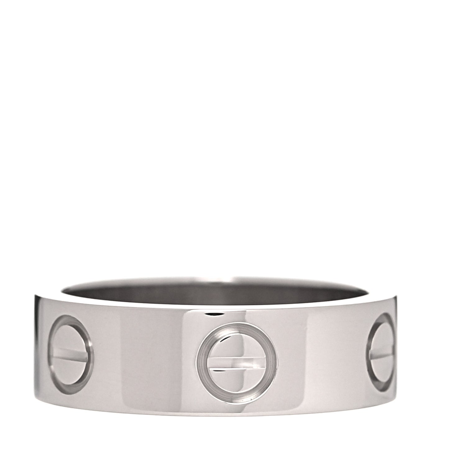 18K White Gold 5.5mm LOVE Ring 49 4.75