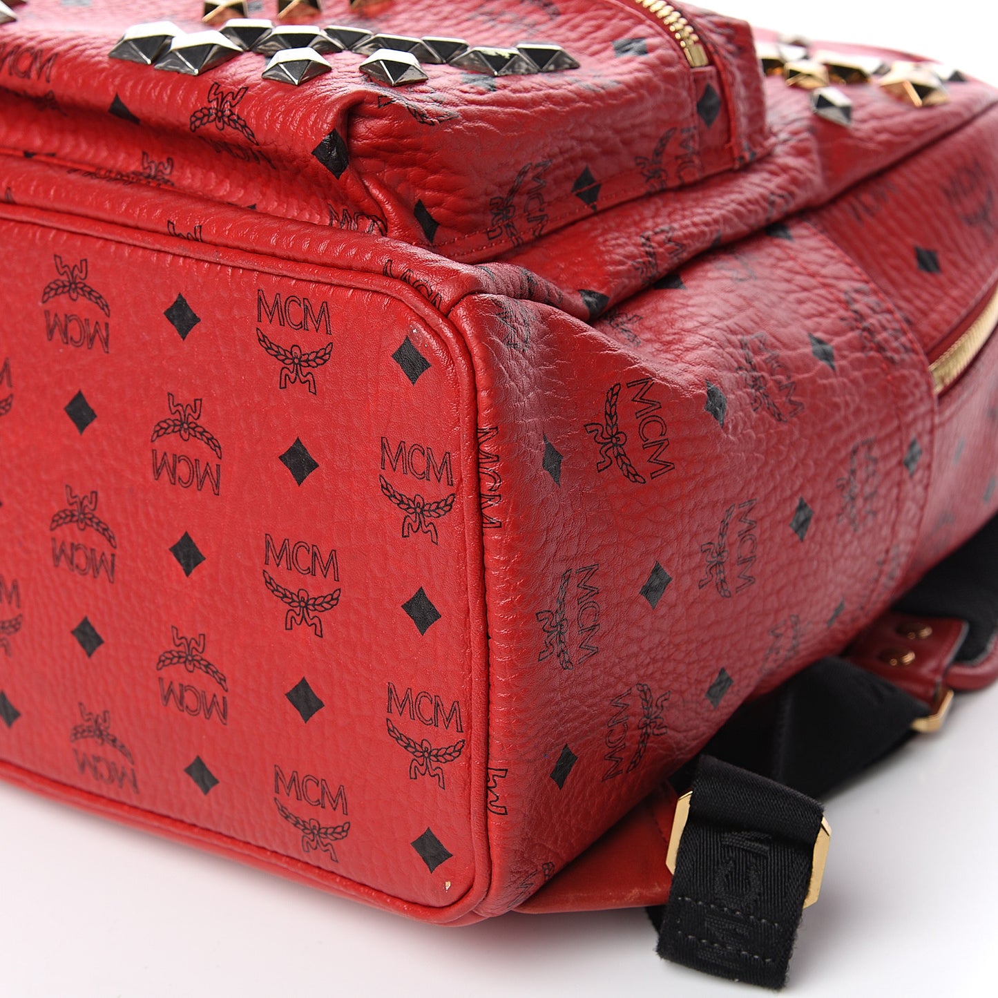 Visetos Studded Medium Stark M Backpack Red