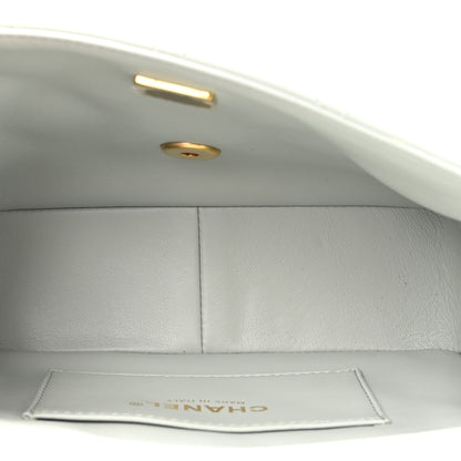 Chanel Lambskin Enamel Strass Quilted Mini Paris Monaco Flap Light Grey Light Grey 5 of 11