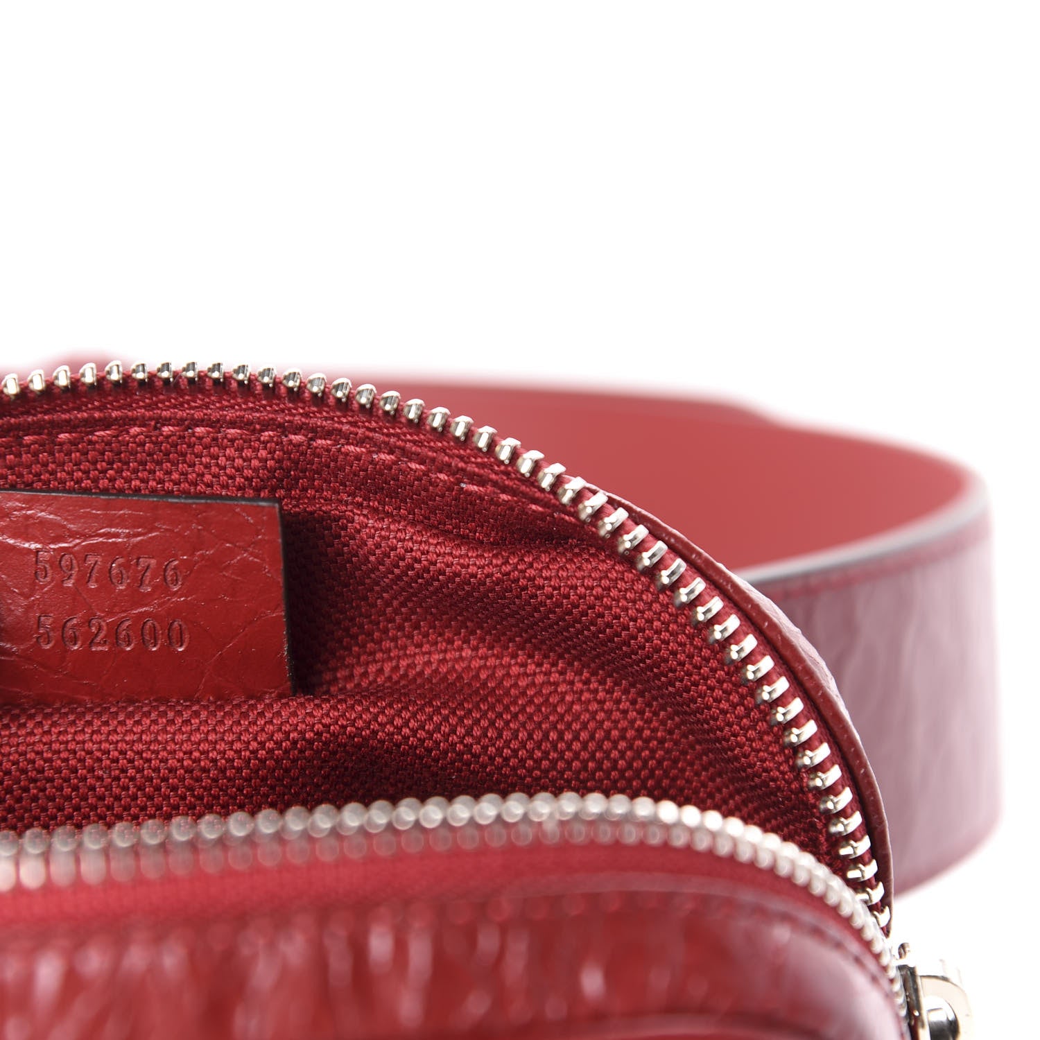 Gucci Cracked Calfskin Morpheus Belt 70 28 Bag Red 9 of 11