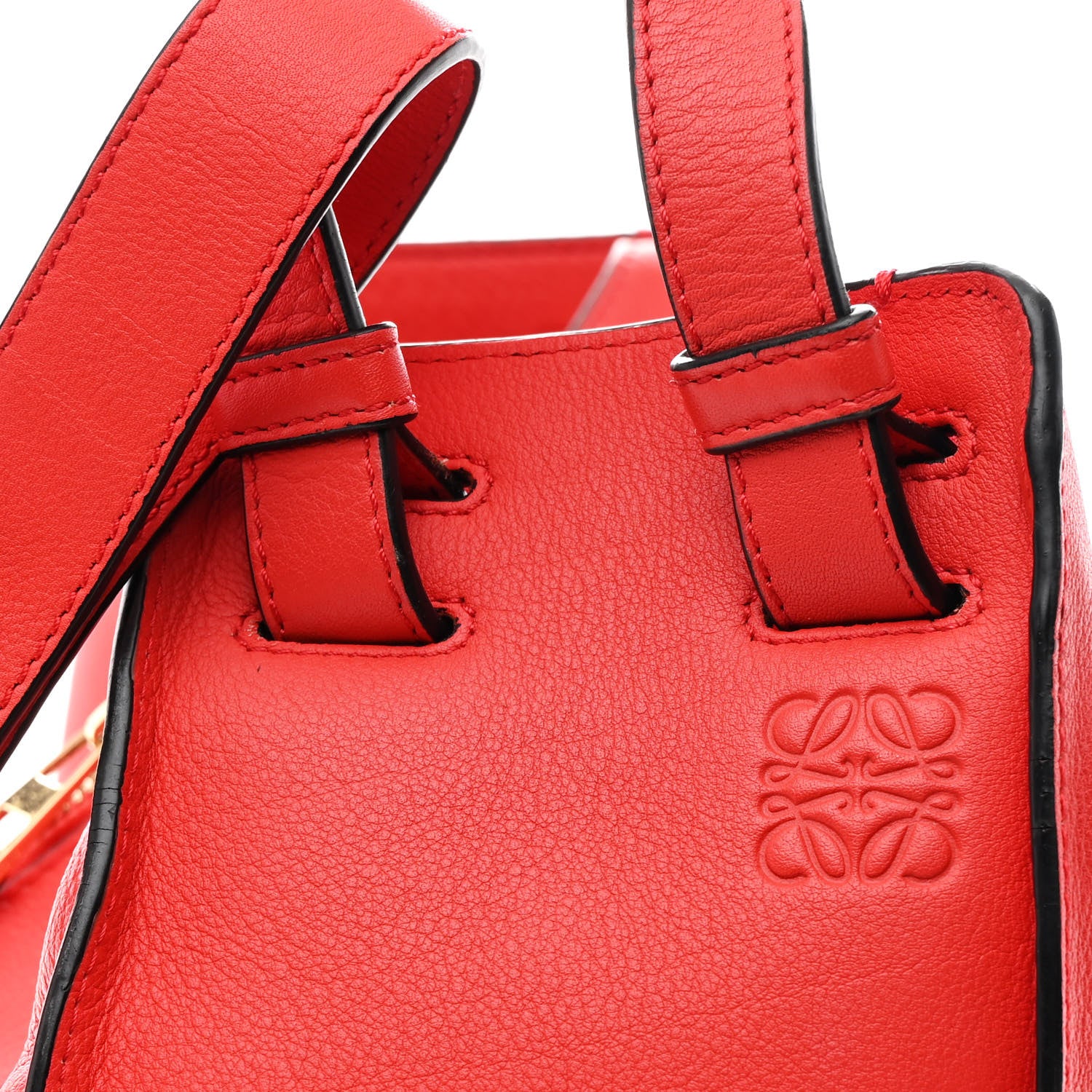 Loewe Calfskin Small Hammock Shoulder Bag Scarlet Red 9 of 11
