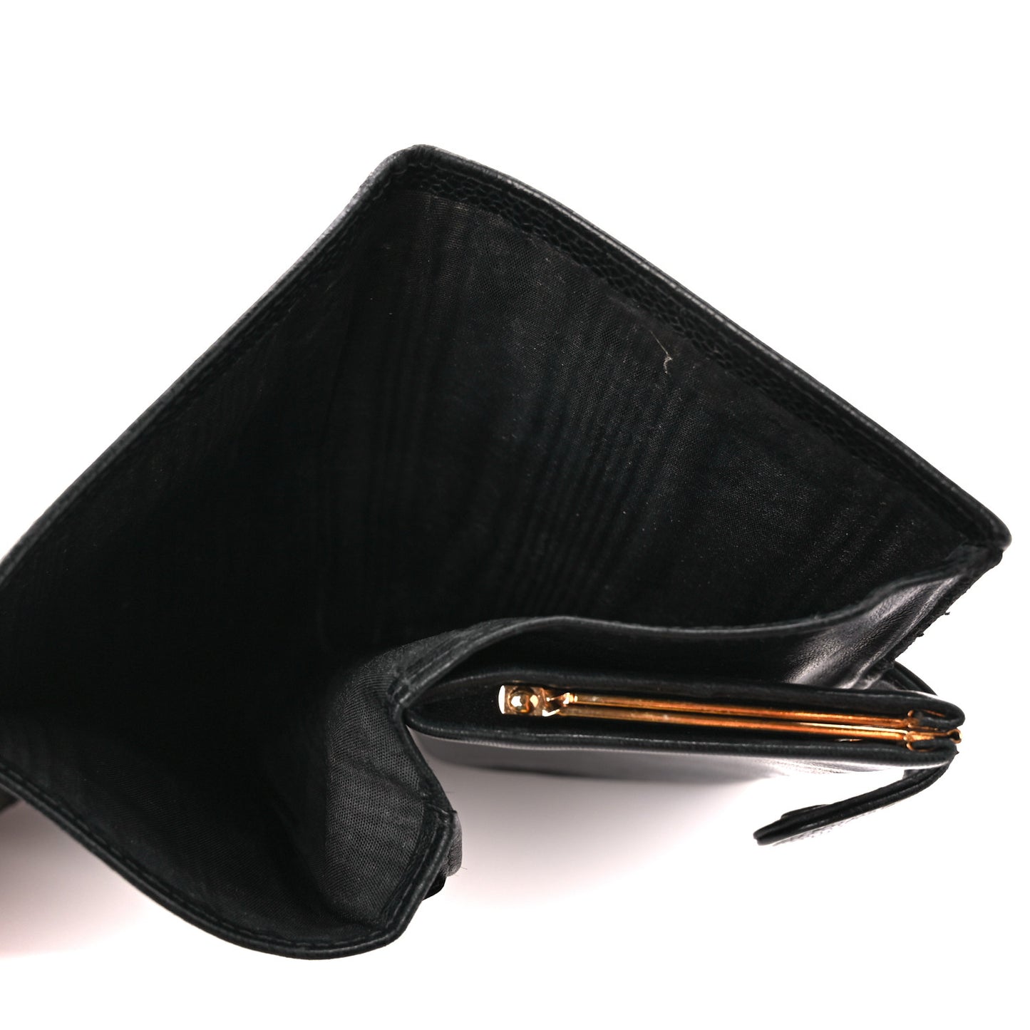 Caviar Timeless CC French Wallet Black