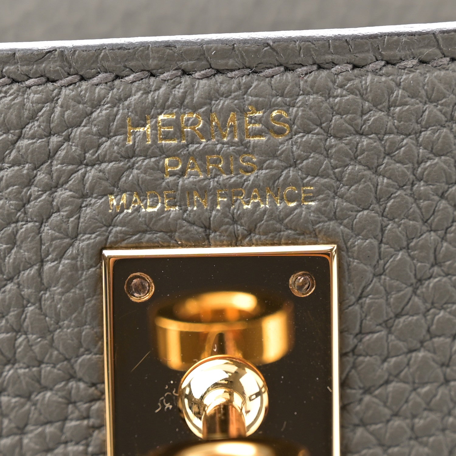 Hermes Togo Kelly Retourne 25 Gris Meyer 6 of 12