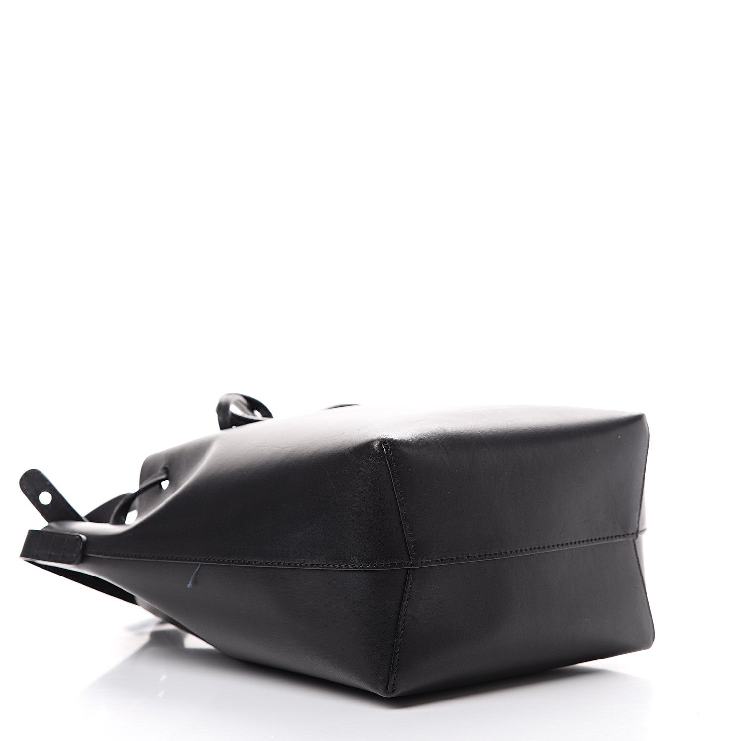 Mansur Gavriel Vegetable Tanned Calfskin Mini Bucket Bag Black Blu 3 of 16