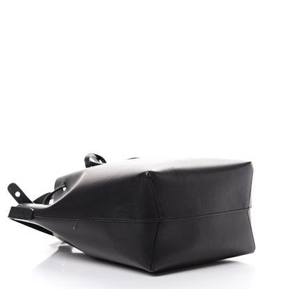 Mansur Gavriel Vegetable Tanned Calfskin Mini Bucket Bag Black Blu 3 of 16