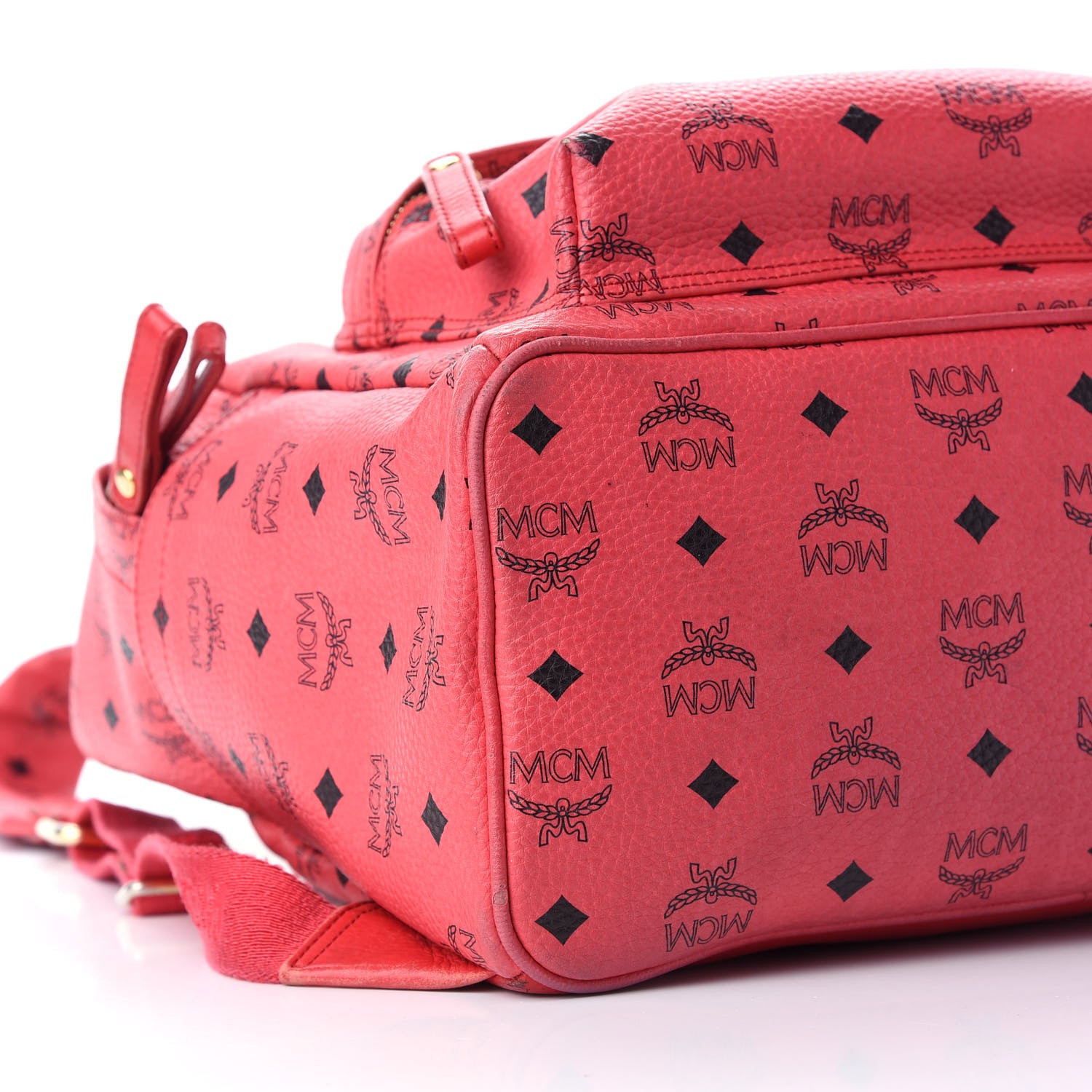 MCM Visetos Medium Sprinkle Stud Stark Backpack Corail 9 of 17