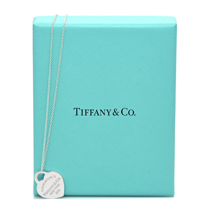 Tiffany Sterling Silver Small Return to Tiffany Heart Pendant Necklace 8 of 8