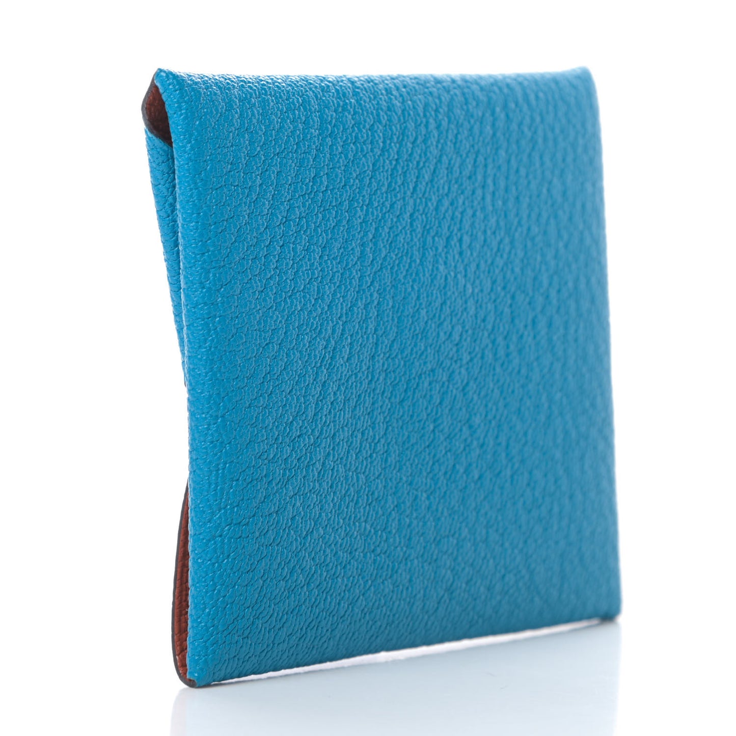 Chevre Mysore Bastia Verso Coin Purse Bleu Frida Cuivre
