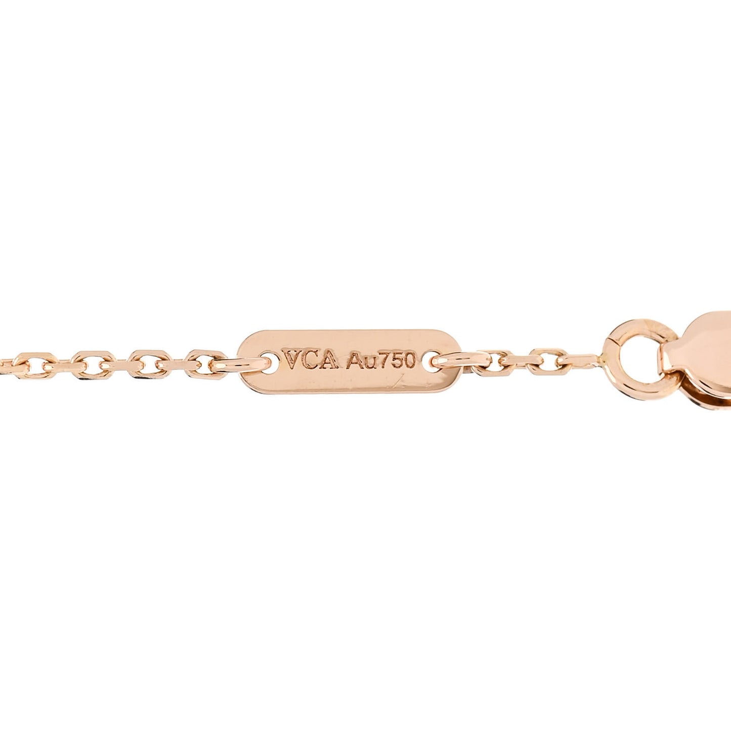 18K Rose Gold Carnelian Sweet Alhambra Bracelet