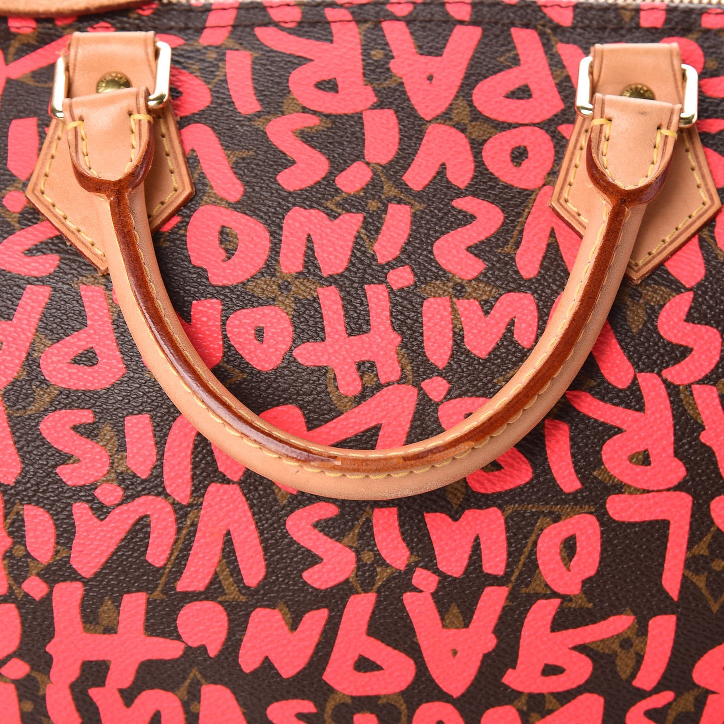 Monogram Graffiti Speedy 30 Fuchsia