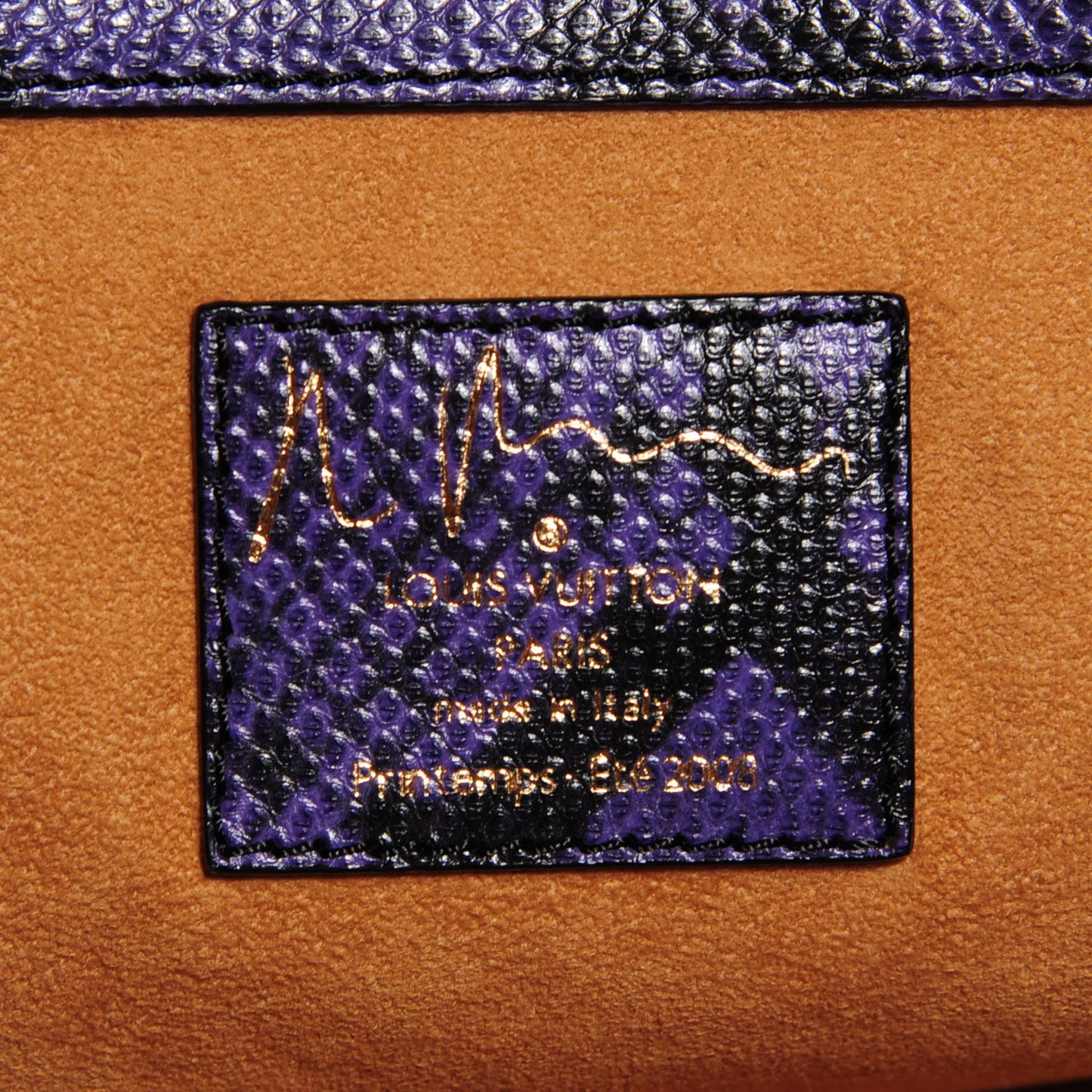 Monogram Karung Heartbreak Jokes Tote Violet