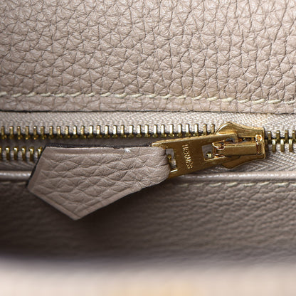 Hermes Taurillon Clemence Kelly Retourne 28 Gris Tourterelle 29 of 37