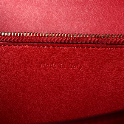 Celine Smooth Calfskin Medium Classic Box Flap Bag Red 7 of 10