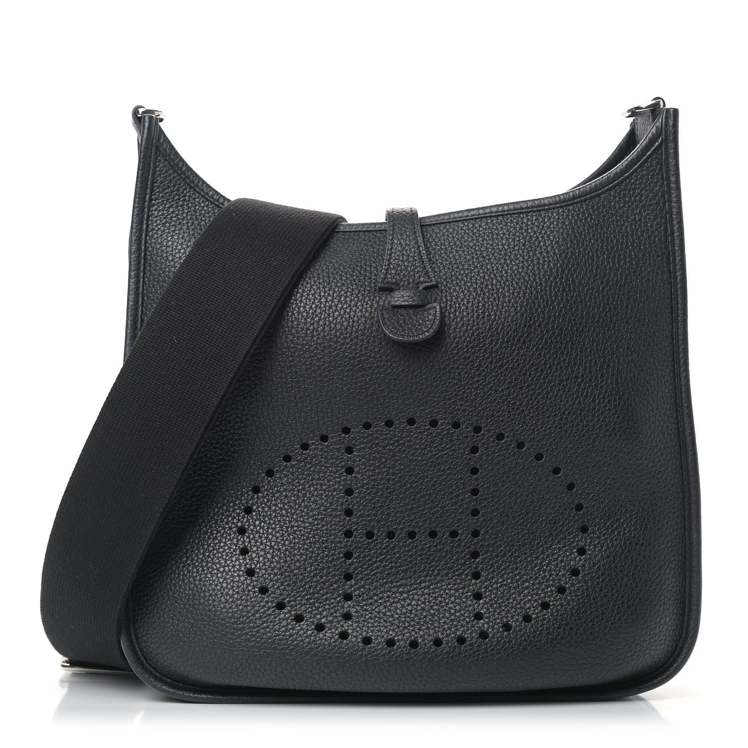 Hermes Taurillon Clemence Evelyne III PM Black 1 of 9