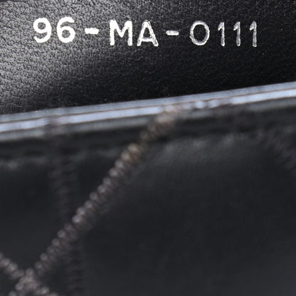 Christian Dior Lambskin Cannage Contrast Stitch Medium Lady Dior Black 7 of 9