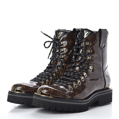 Louis Vuitton Monogram Glaze Mens Outland Ankle Boots 8 Ebene 3 of 7
