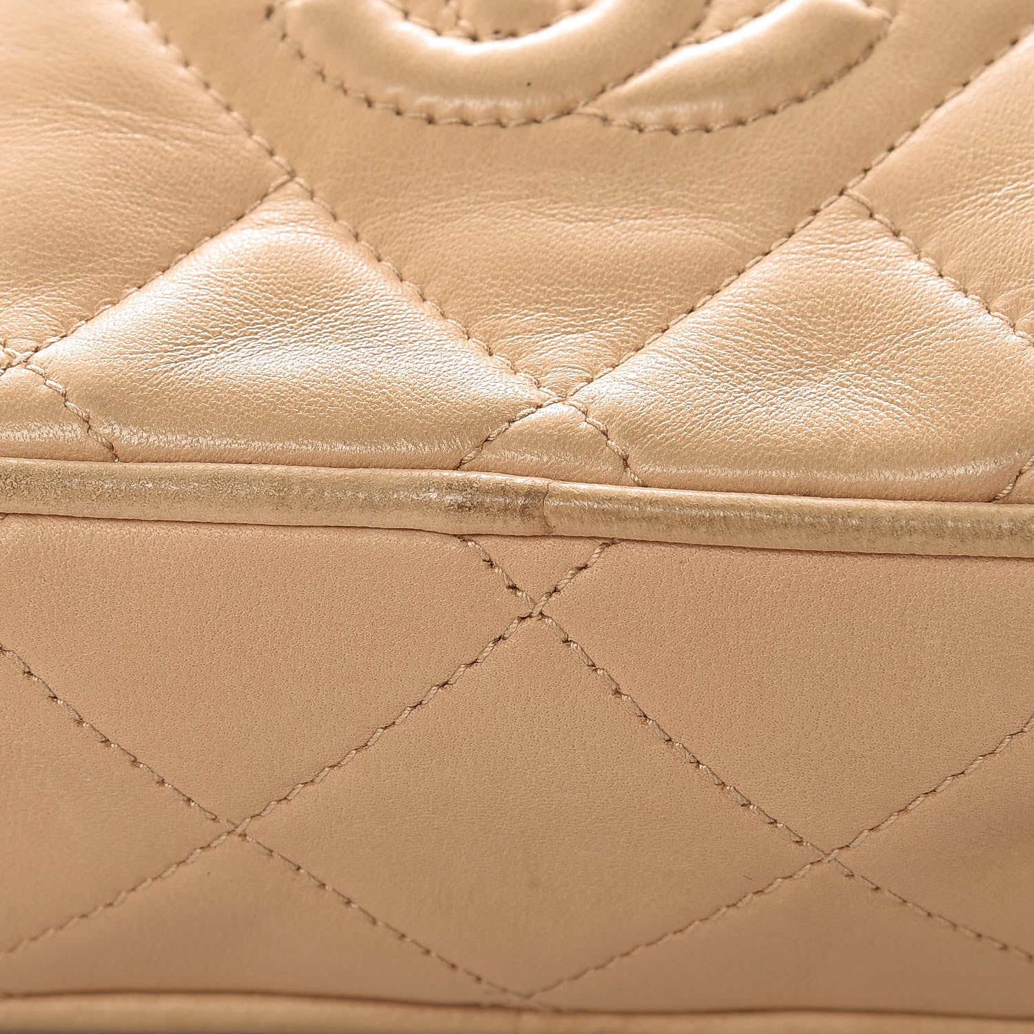Chanel Lambskin Quilted Tassel Camera Case Beige 13 of 21