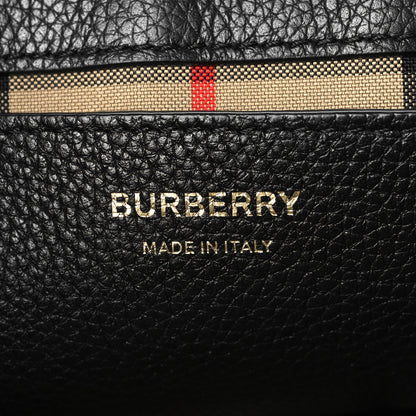 Burberry Grainy Calfskin Vintage Check Note Crossbody Bag Black 6 of 11