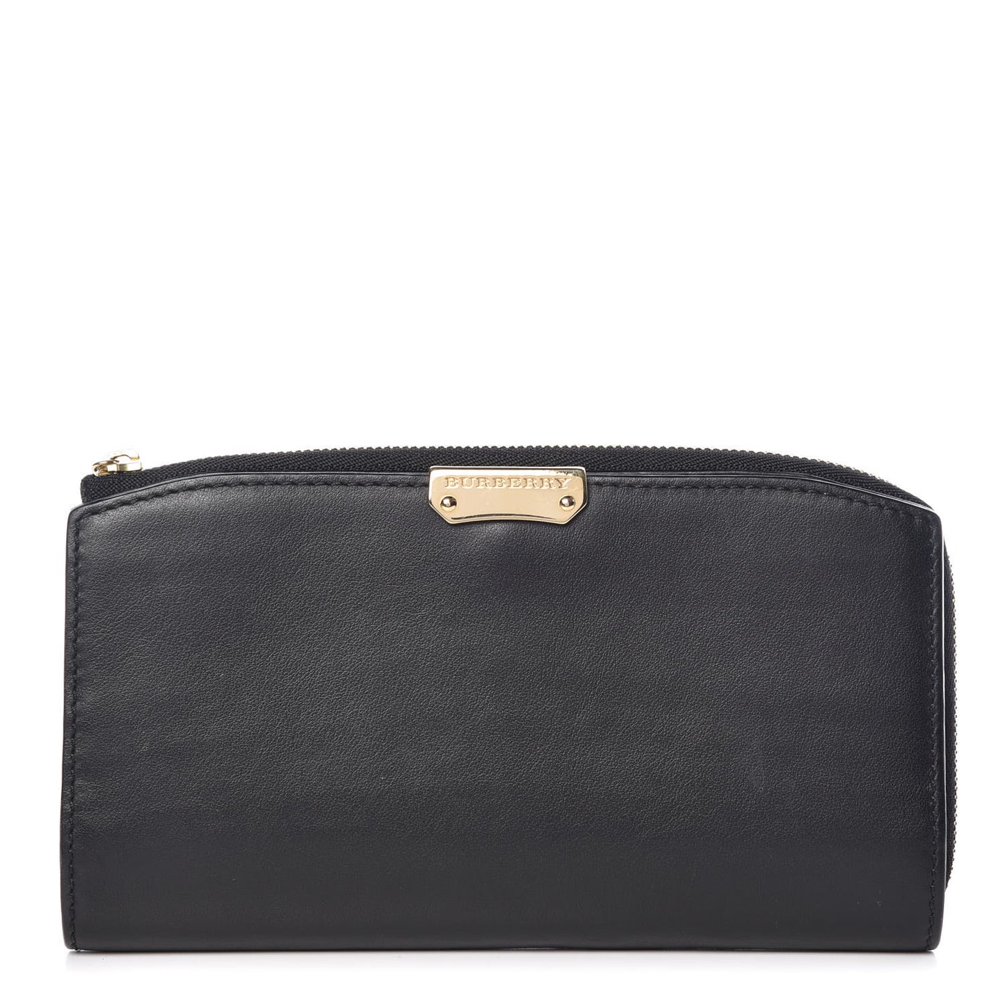 Signature Grain Calfskin Wallet Black
