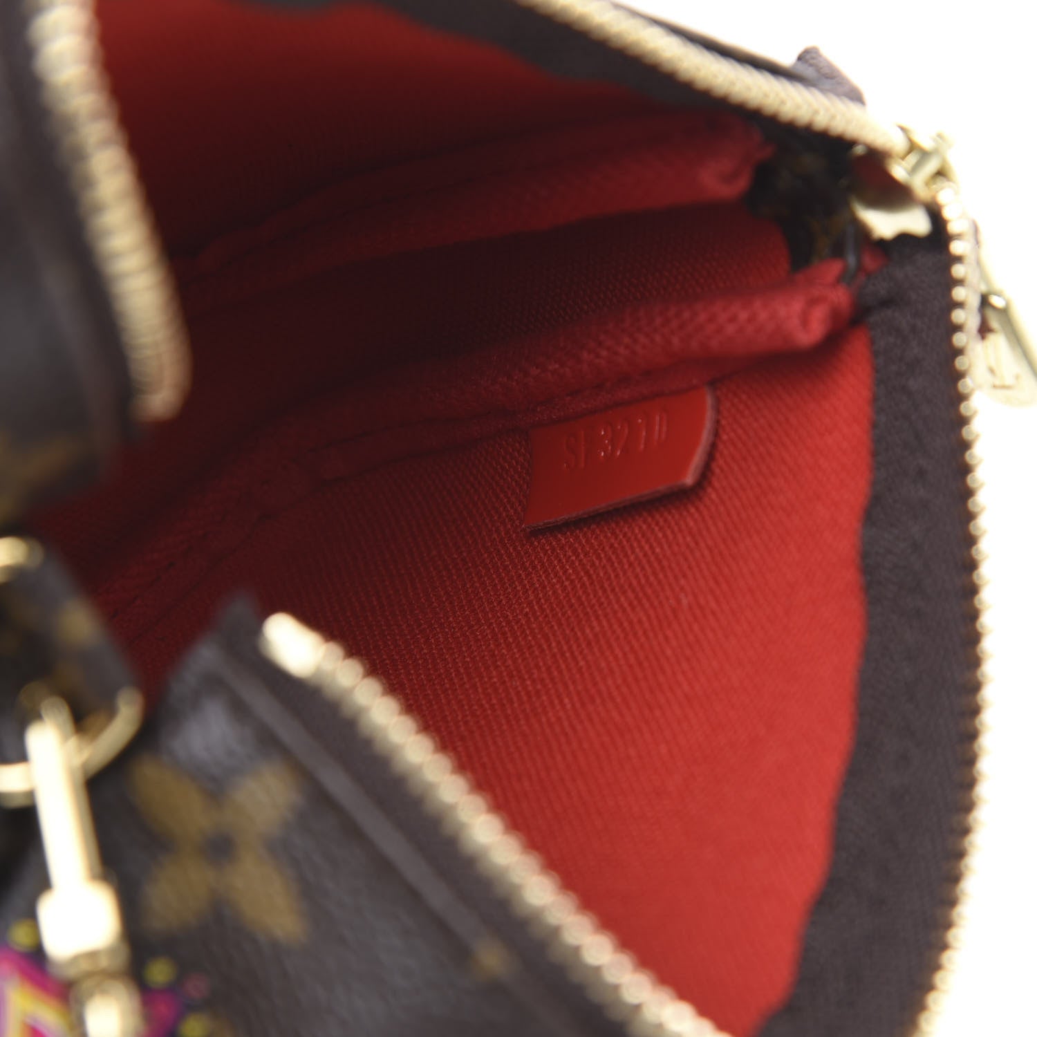 Louis Vuitton Monogram 2020 Christmas Animation Bumper Cars Mini Pochette Accessories Coquelicot 6 of 10