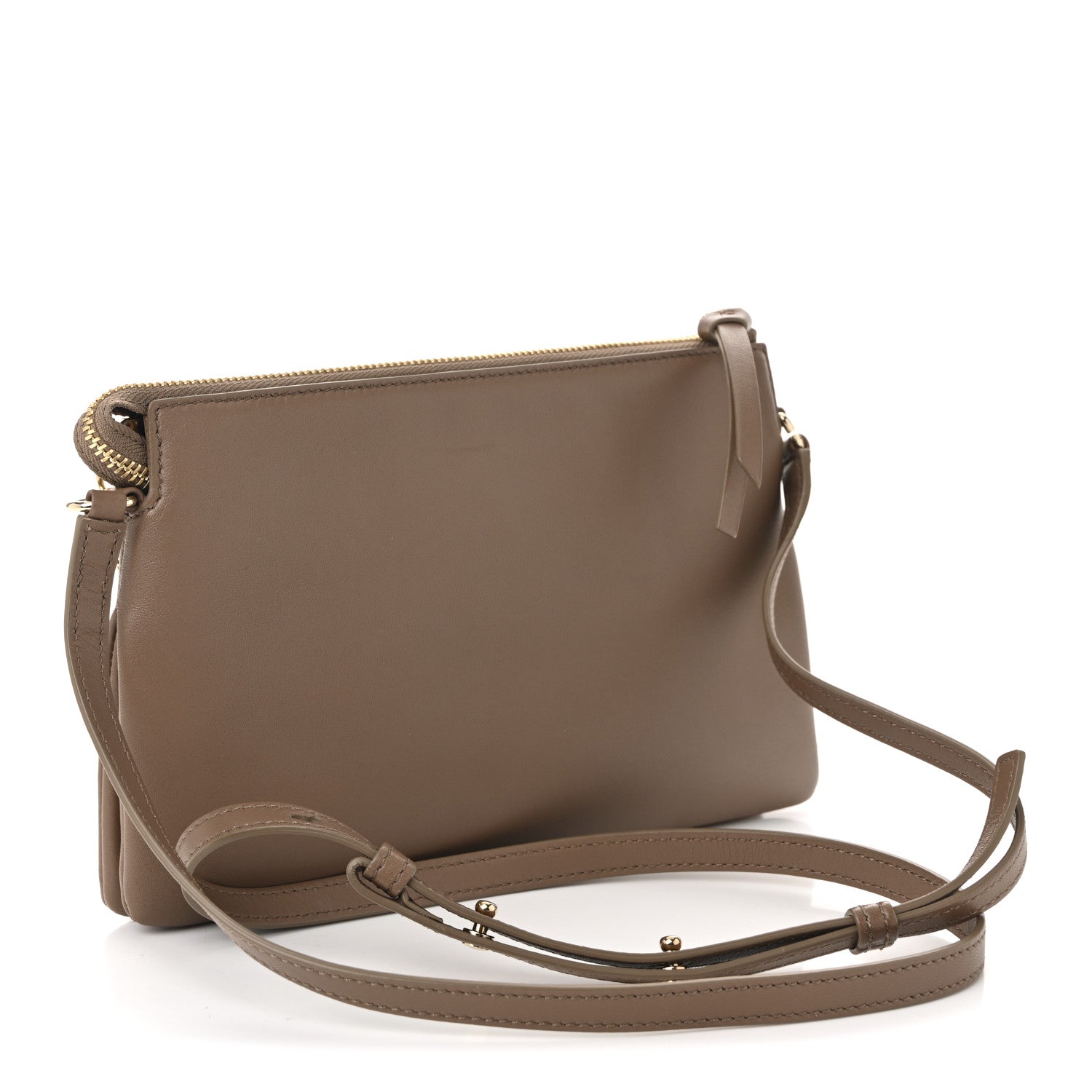 Chloe Supple Lambskin Small Faye Soft Zippered Shoulder Bag Neutral 5 of 19