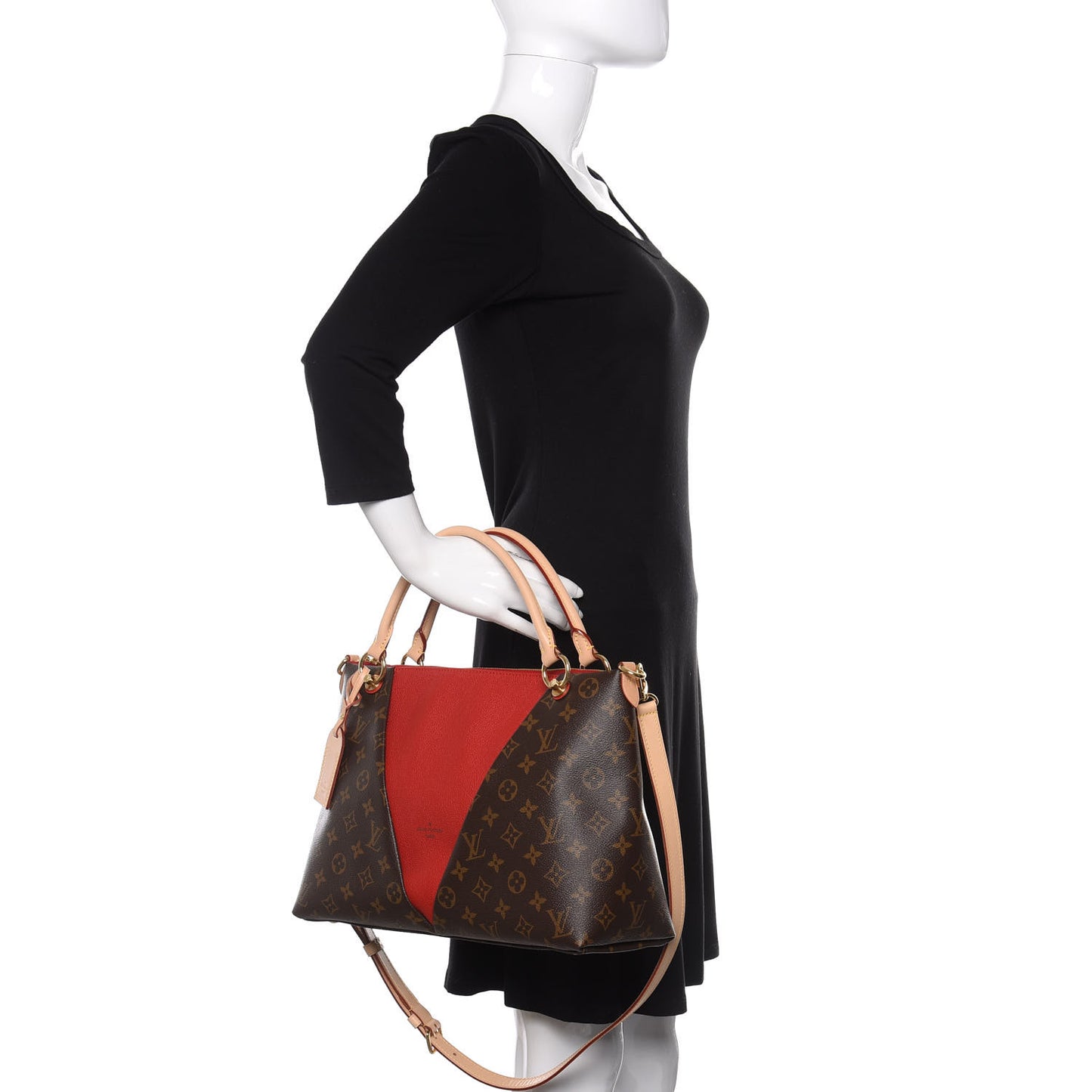 Monogram V Tote MM Cherry