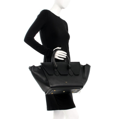 Celine Smooth Calfskin Small Tie Knot Tote Black 2 of 7