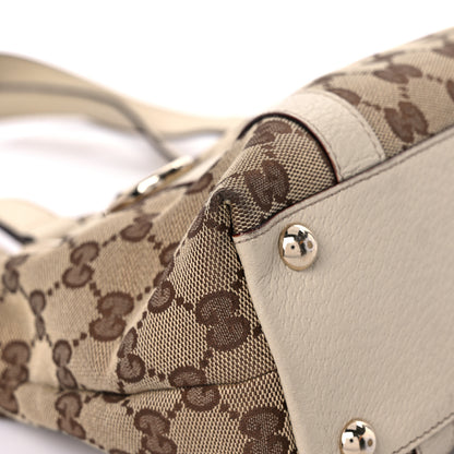 Gucci Monogram Small Abbey Tote Off White 19 of 41
