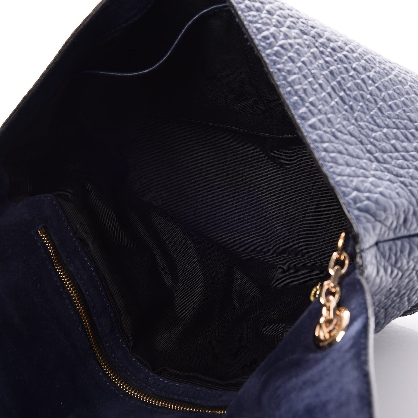 Signature Grain Large Mildenhall Shoulder Bag Blue