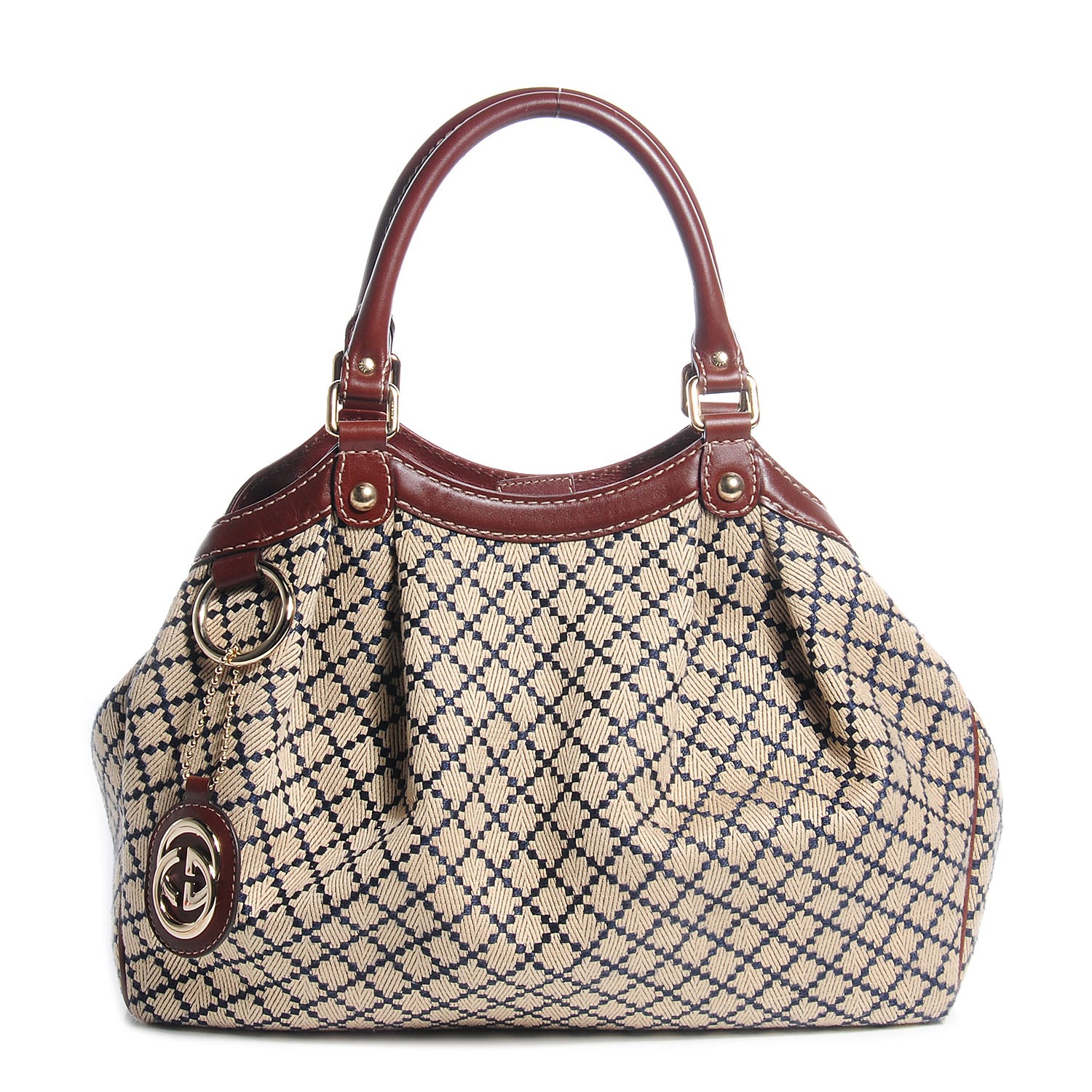 Gucci Diamante Medium Sukey Tote Brown 1 of 8