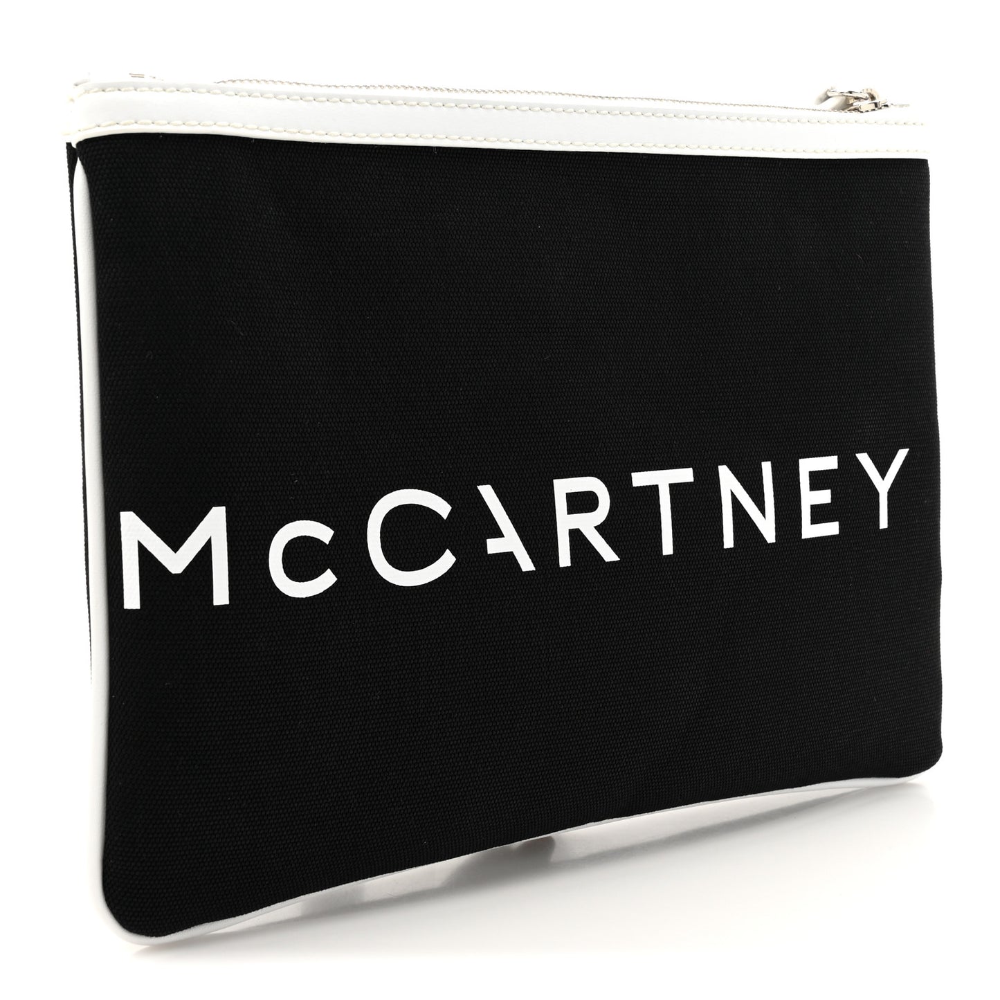 Bananatex Fabric Logo Clutch Black White