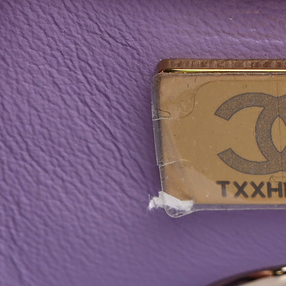 Chanel Caviar Quilted Extra Mini Coco Handle Flap Light Purple 7 of 10