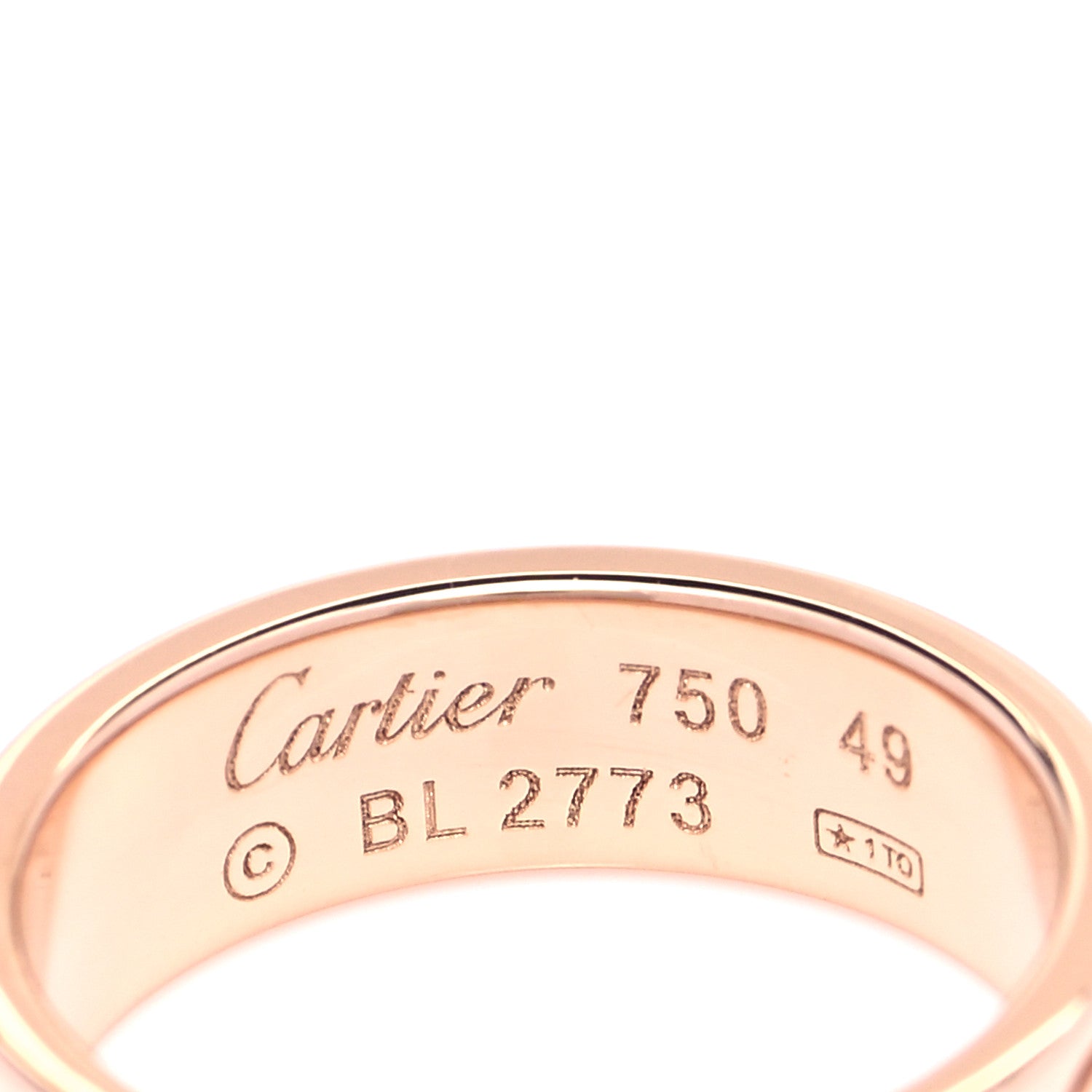 Cartier 18K Pink Gold 5.5mm LOVE Ring 49 4.75 4 of 4