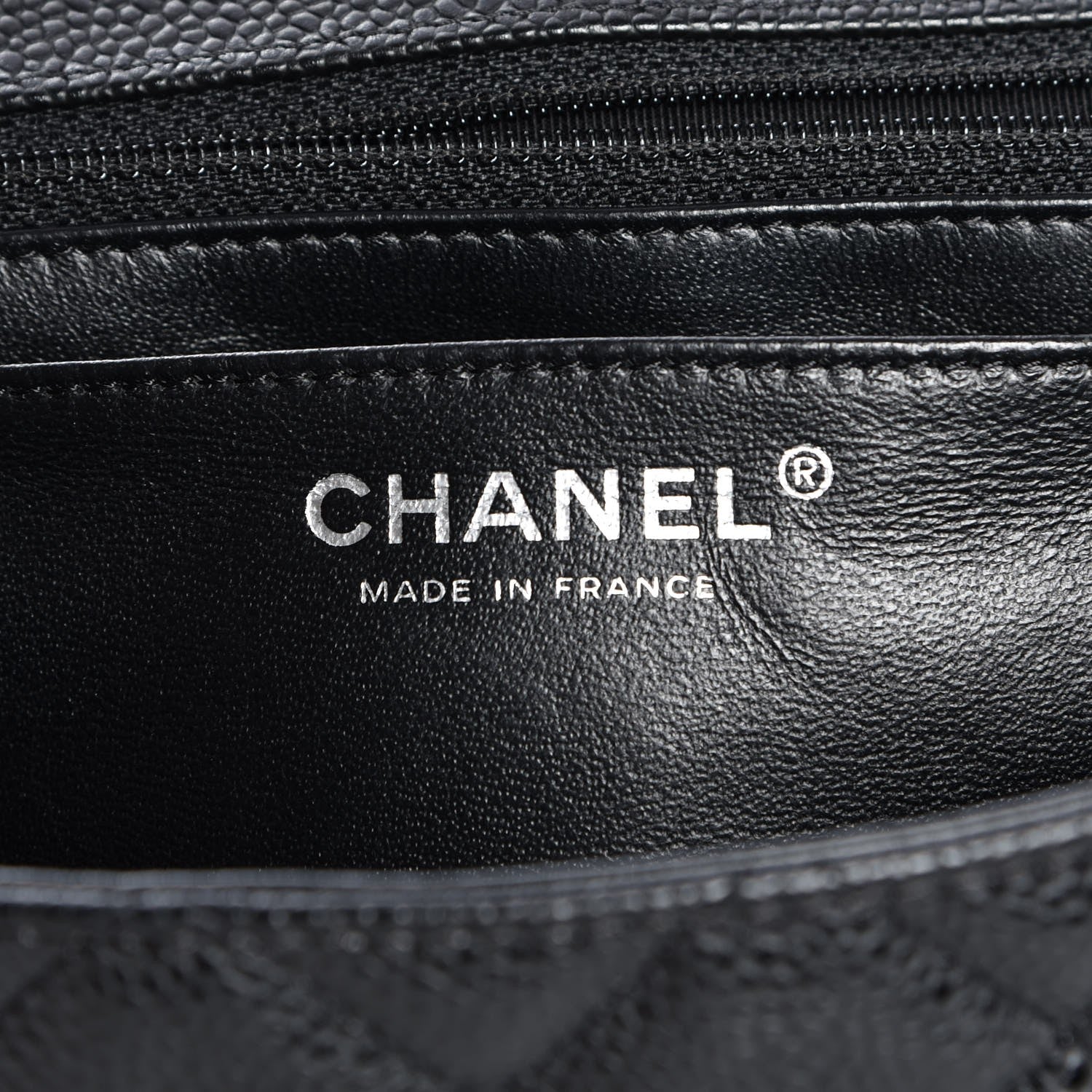 Chanel Caviar Quilted Jumbo Single Flap Black 6 of 8