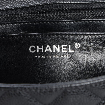 Chanel Caviar Quilted Jumbo Single Flap Black 6 of 8