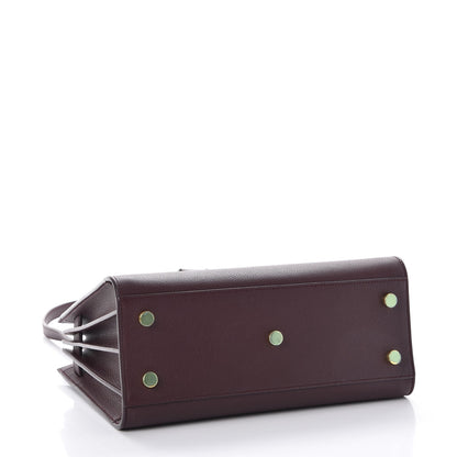 Saint Laurent Grained Calfskin Baby Sac De Jour Bordeaux 4 of 8