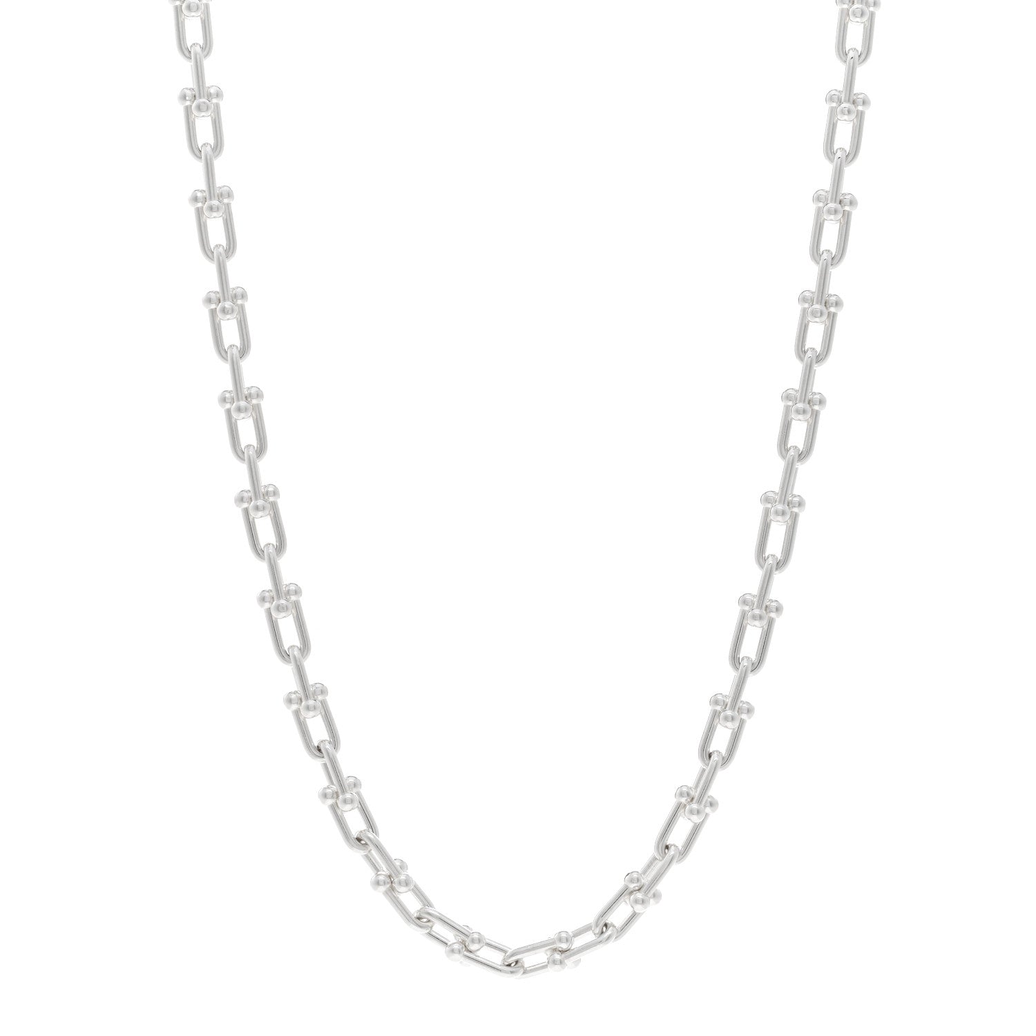 Tiffany Sterling Silver Small HardWear Link Necklace 1 of 4