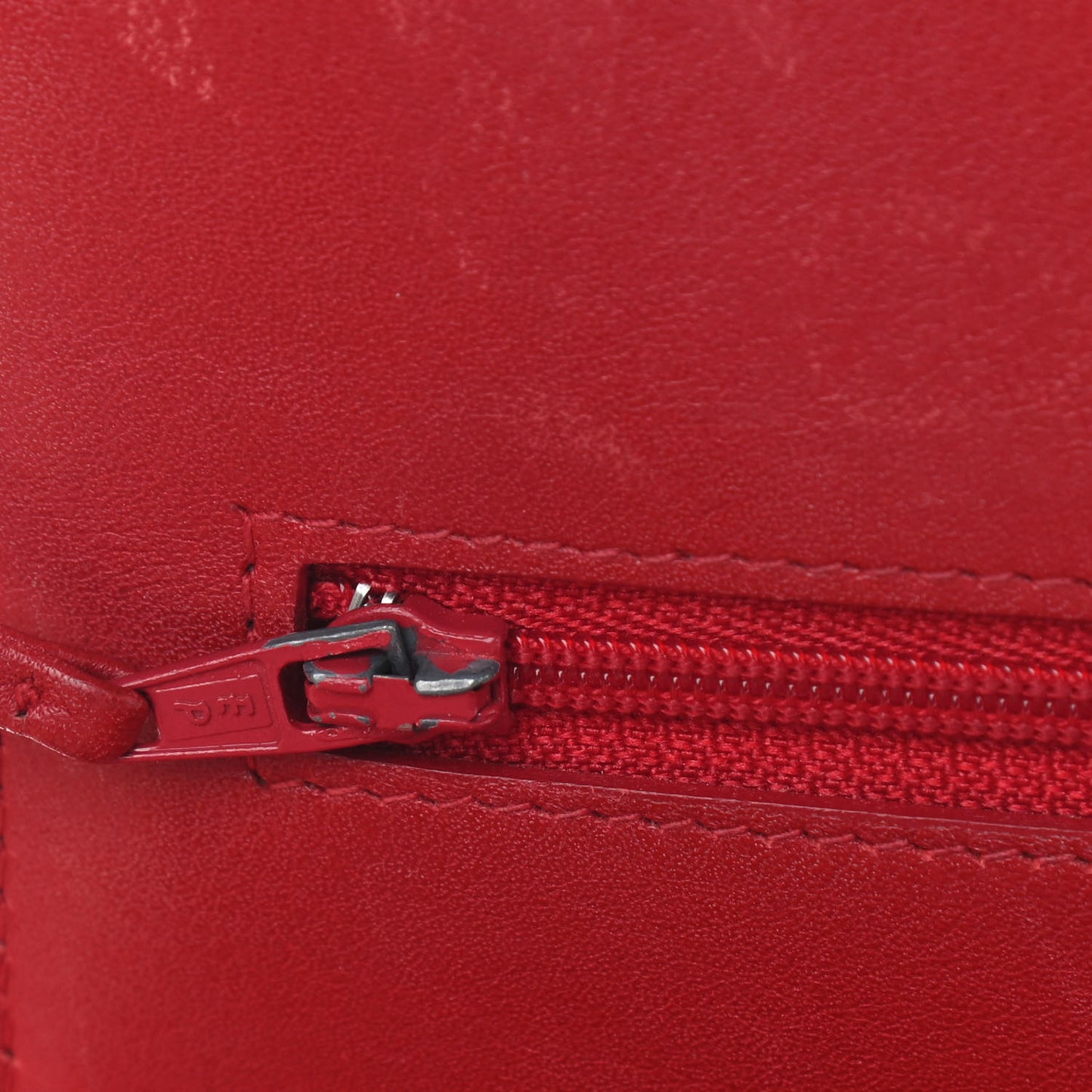 Patent Camellia Embossed Wallet On Chain WOC Red