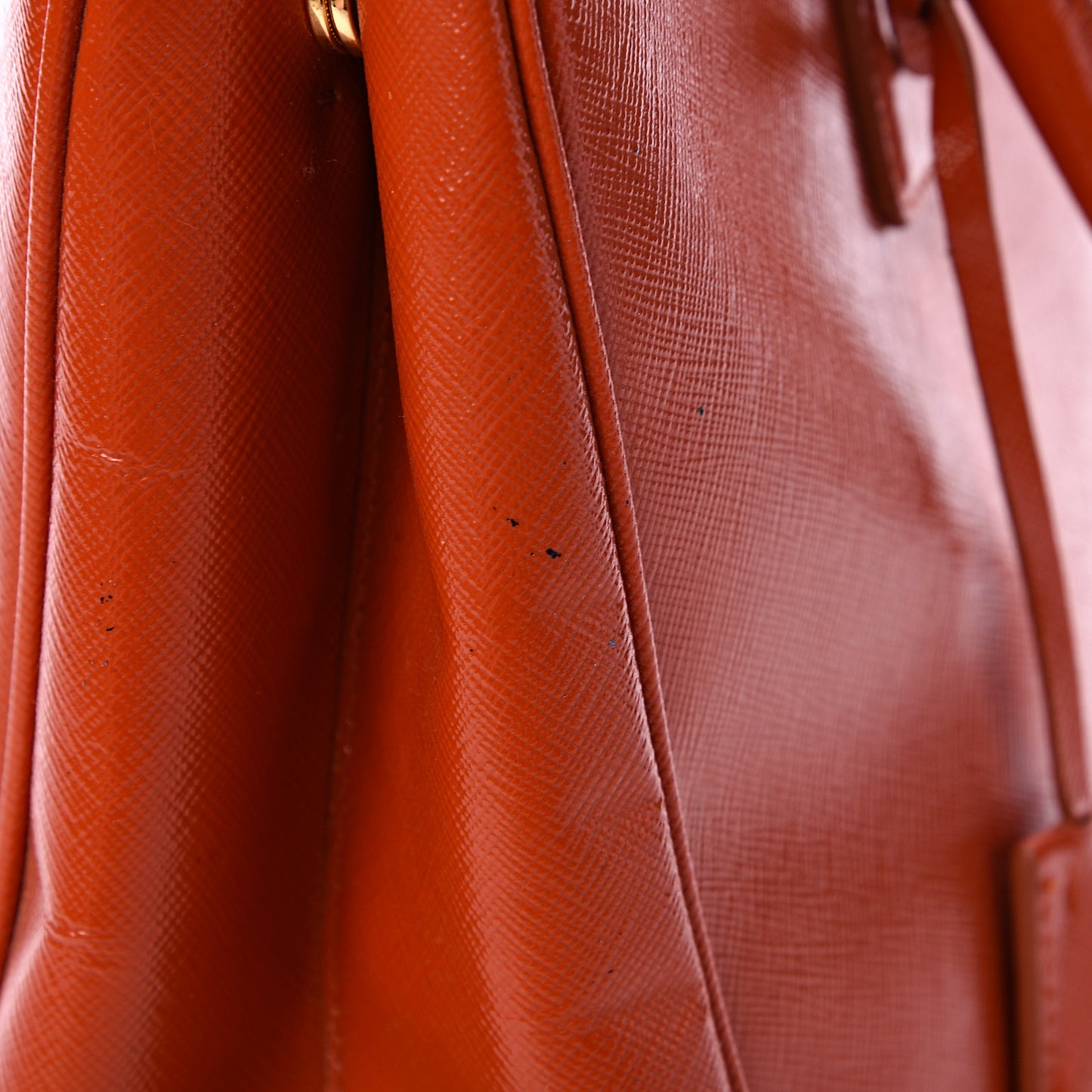 Saffiano Medium Galleria Double Zip Tote Papaya
