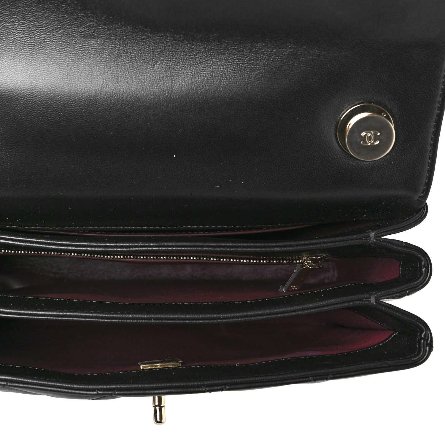 Chanel Lambskin Quilted Small Trendy CC Dual Handle Flap Bag Black 5 of 9