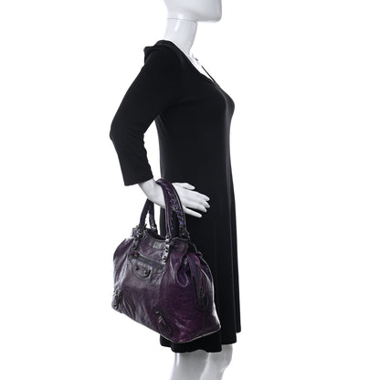 Balenciaga Agneau Classic Hardware Step Violet 3 of 17