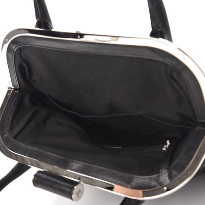 Chanel Calfskin Stitched Expandable Frame Bag Black 5 of 8