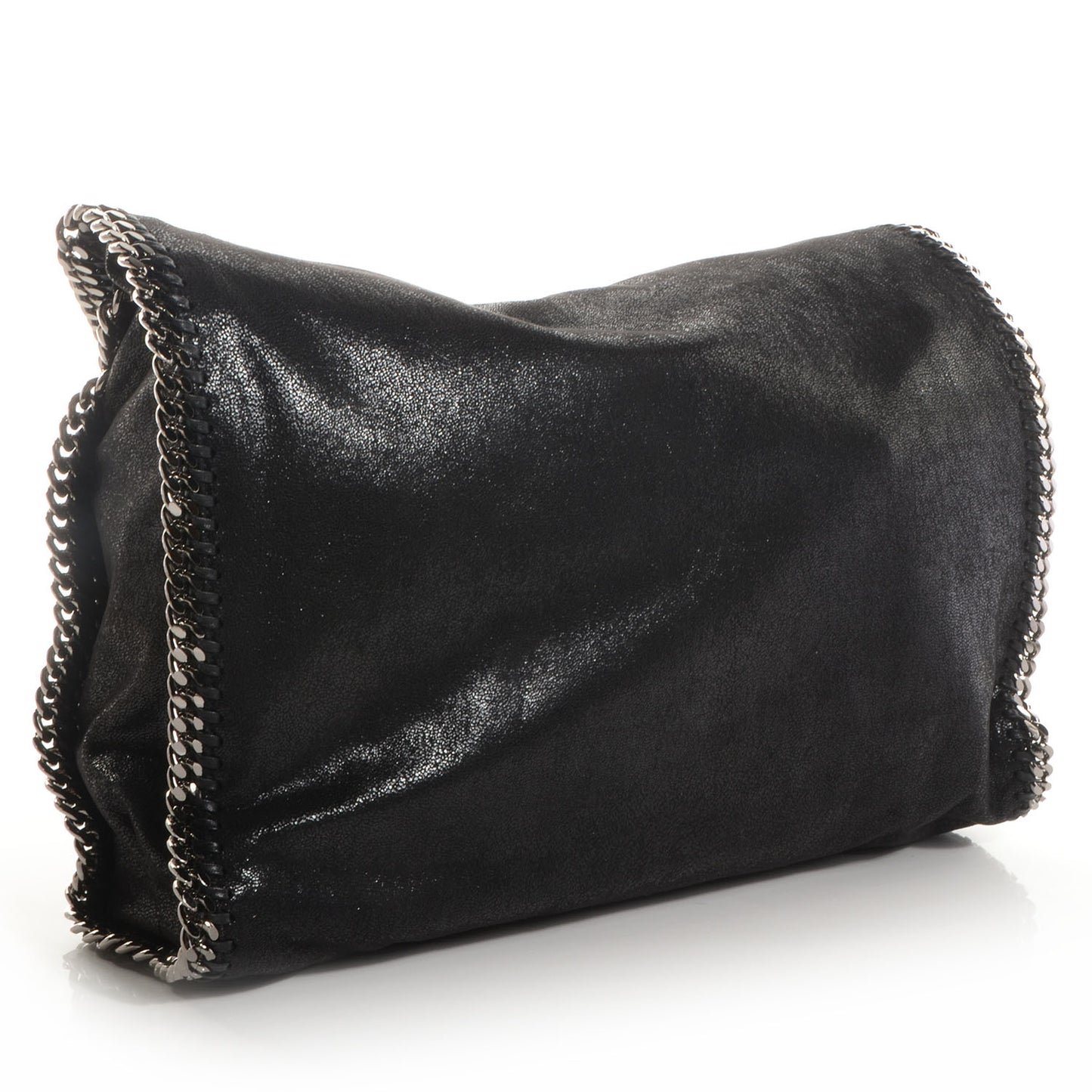 Faux Leather Shaggy Deer Big Falabella Black