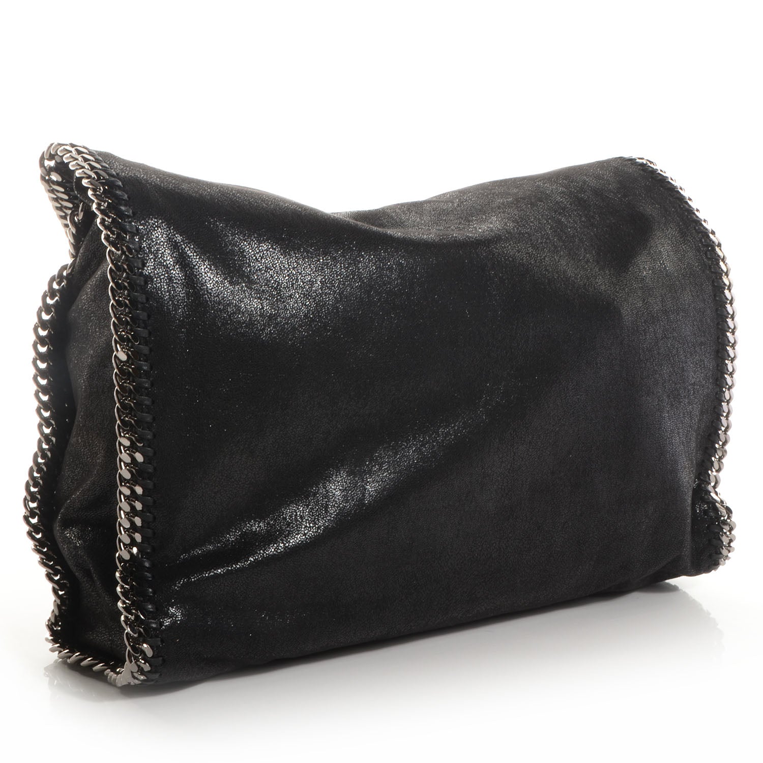 Stella McCartney Faux Leather Shaggy Deer Big Falabella Black 3 of 10
