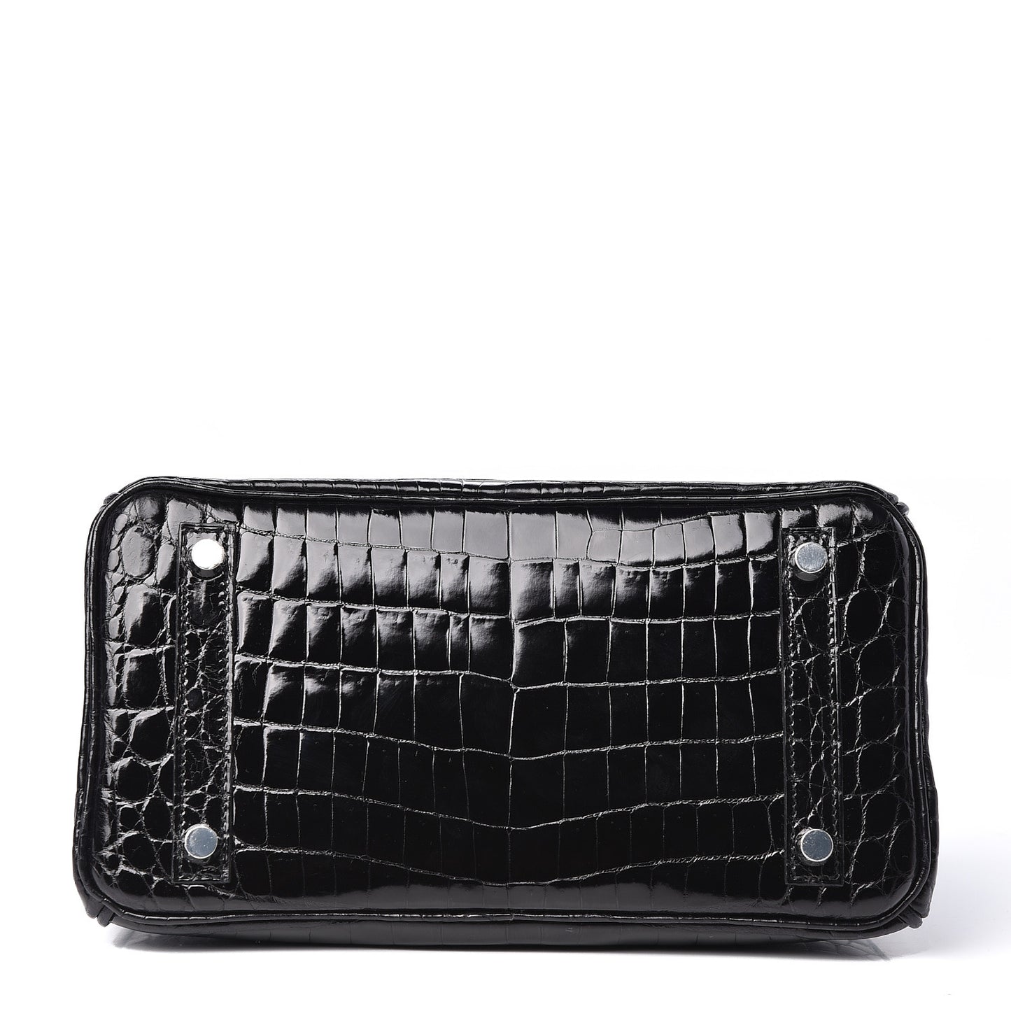 Shiny Niloticus Crocodile Birkin 25 Black