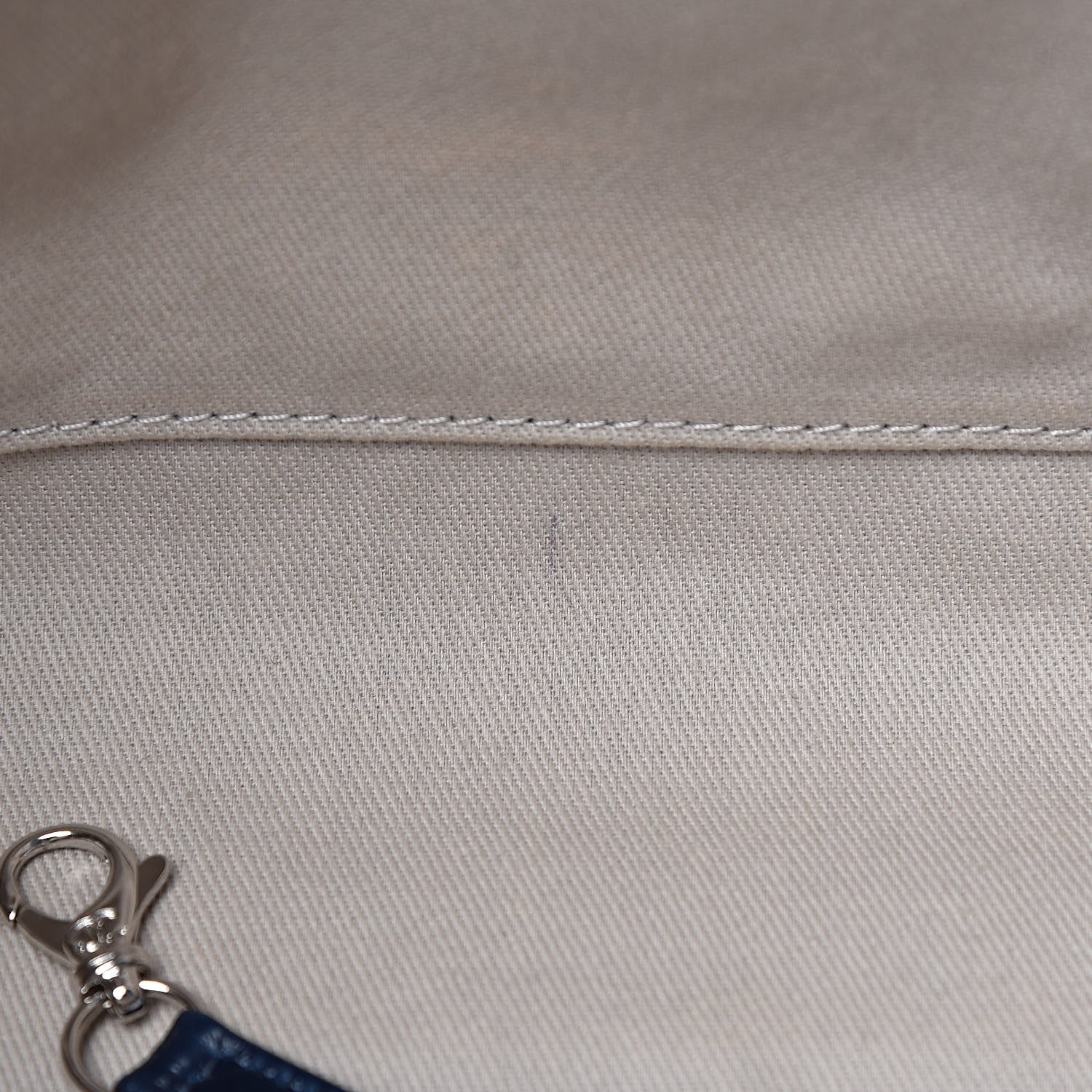 Chanel Glazed Calfskin Small Deauville Tote Blue 11 of 26