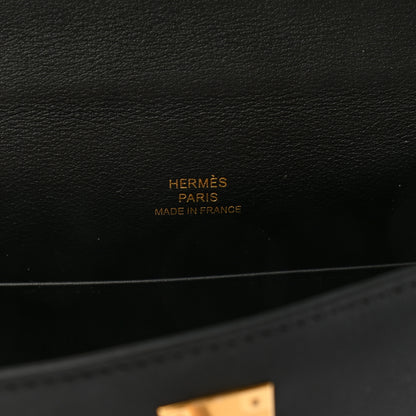 Hermes Swift Kelly Pochette Clutch Black 6 of 9