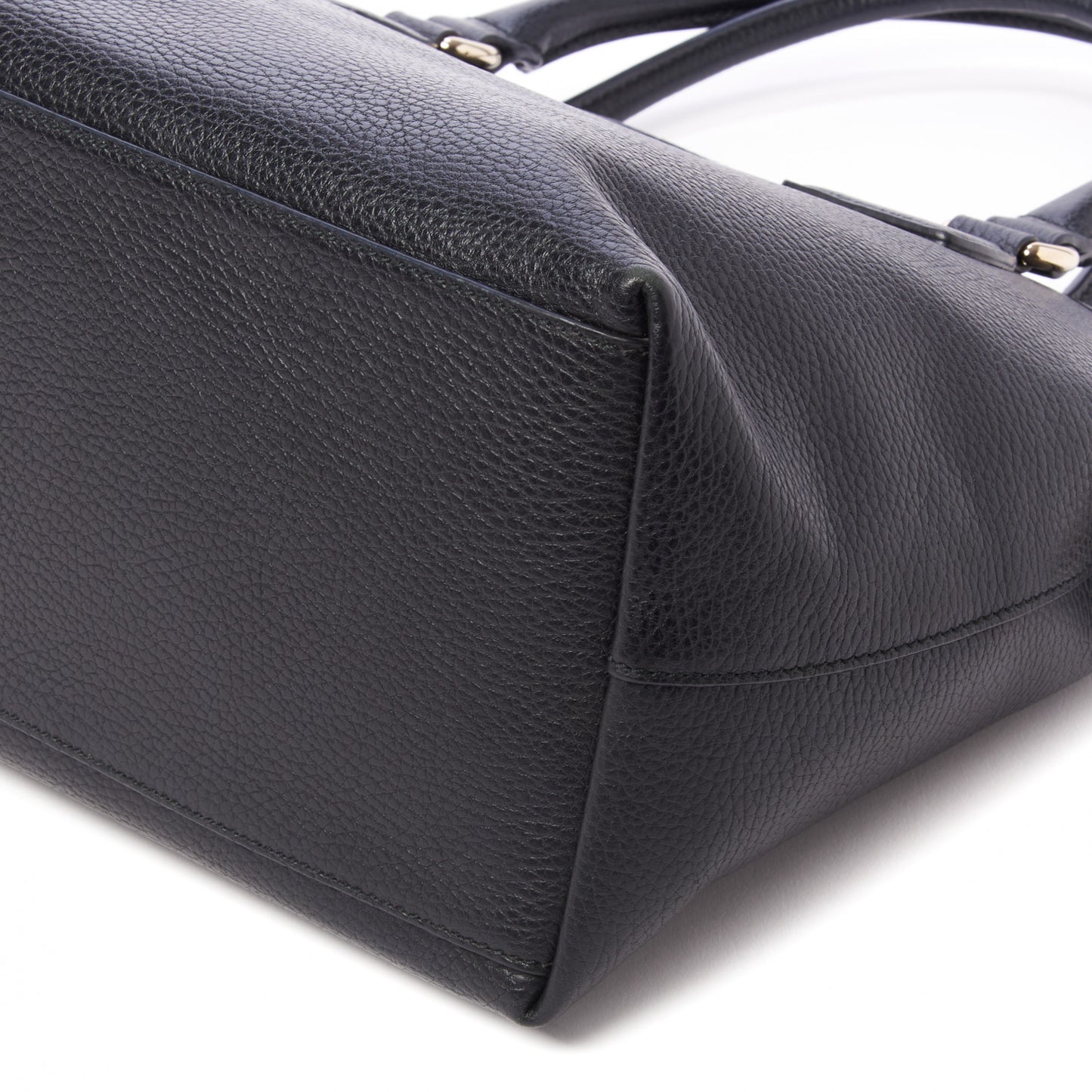 Dollar Calfskin GG Charm Dome Satchel Black