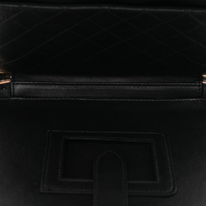 Chanel Caviar Quilted Large CC Filigree Vanity Case Beige Black 7 of 13
